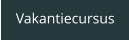 Vakantiecursus